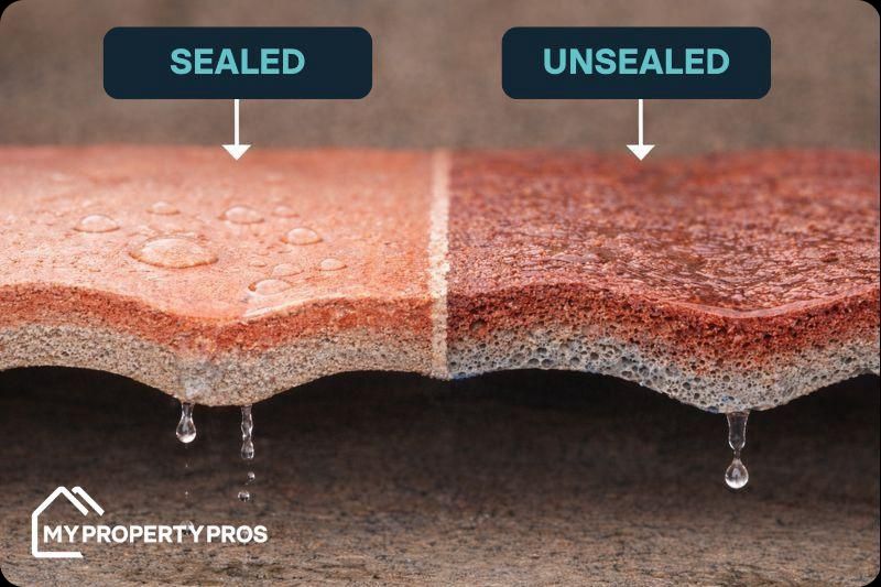 Roof sealing cross section